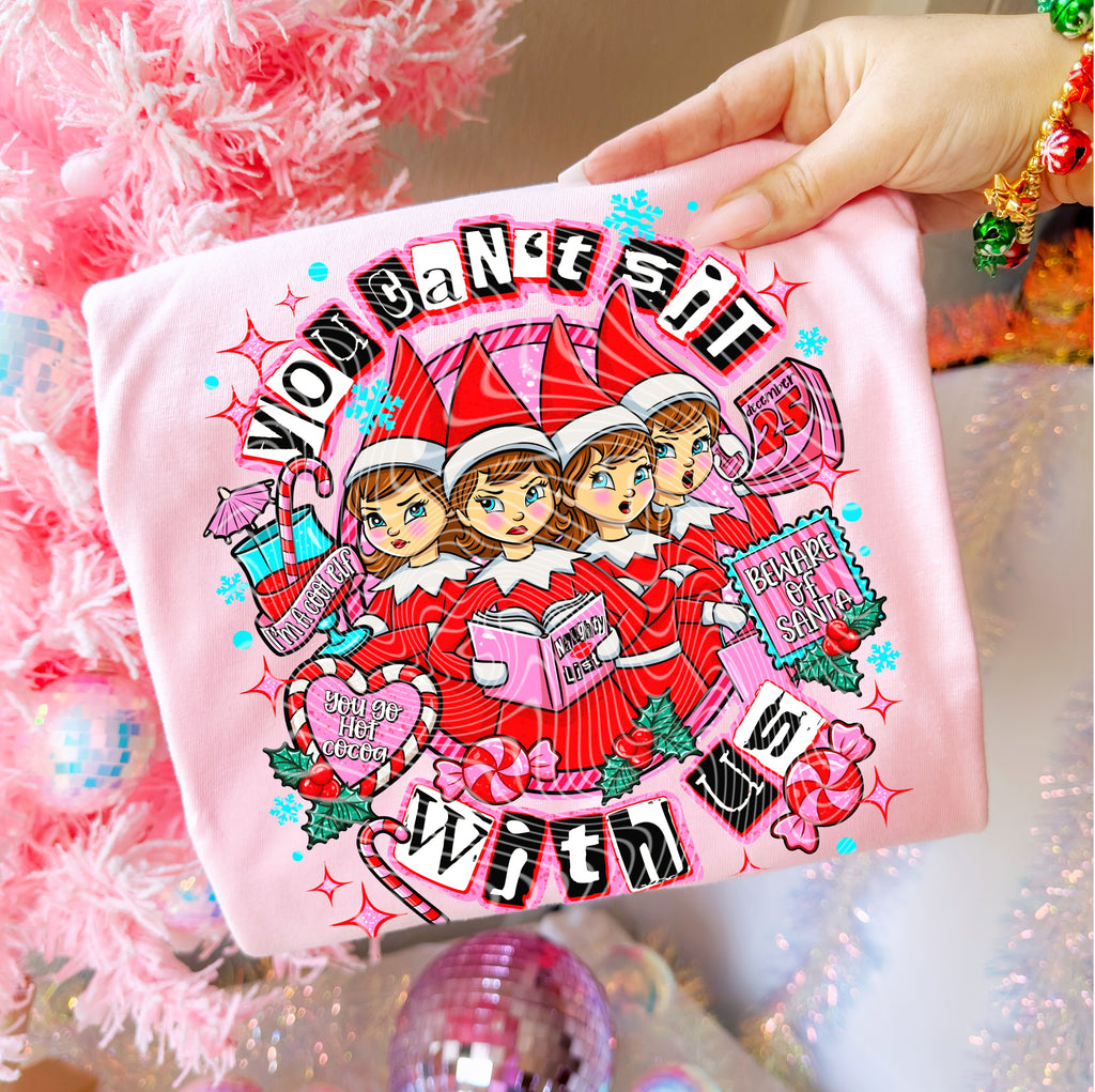 “You Can’t Sit With Us Holiday Sweatshirt – Sassy Christmas Crew Pullover”
