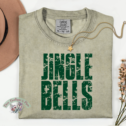 Jingle Bells Tee | Christmas Graphic Shirt | Festive Holiday Top