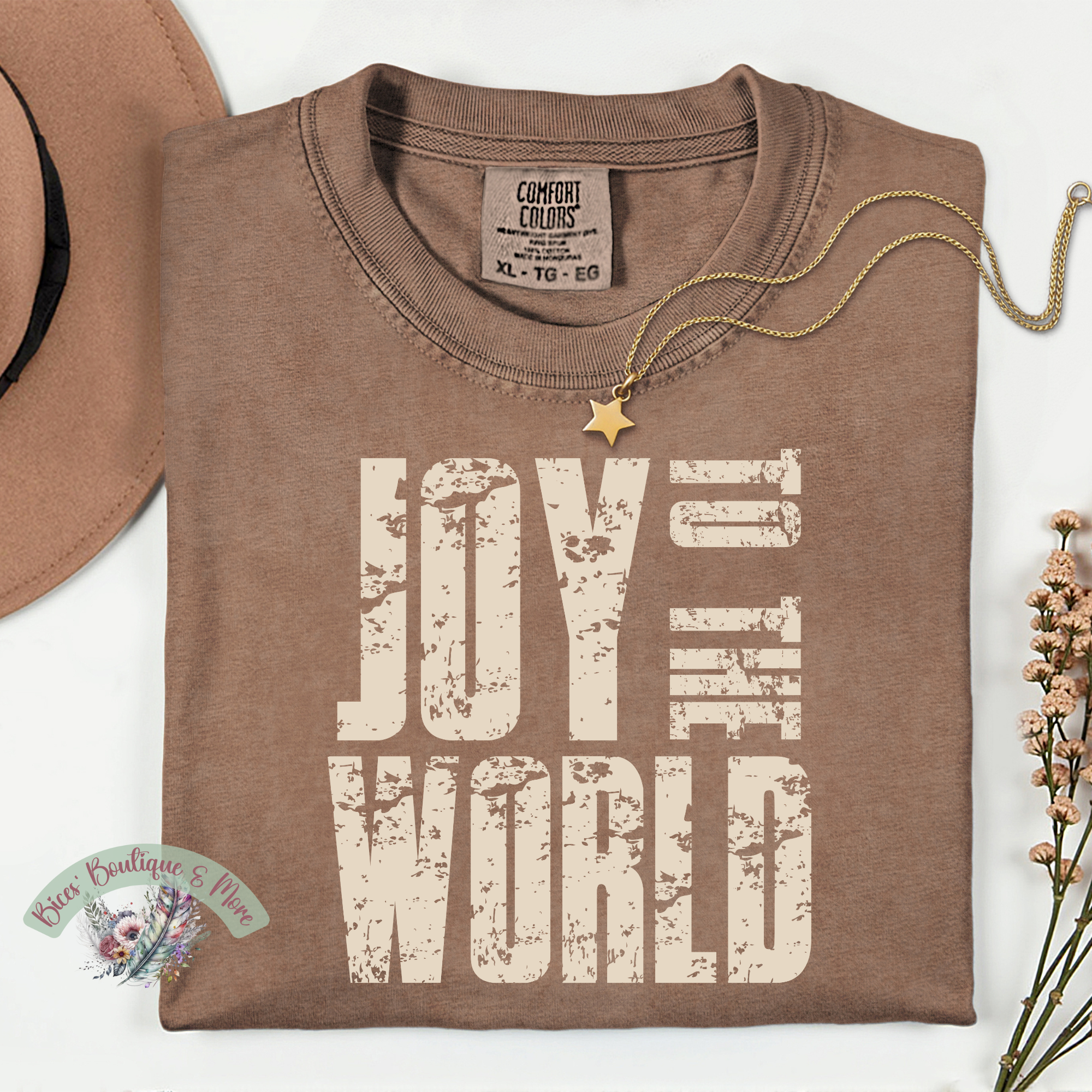 Joy to the World Tee | Christmas Graphic Shirt | Festive Holiday Top