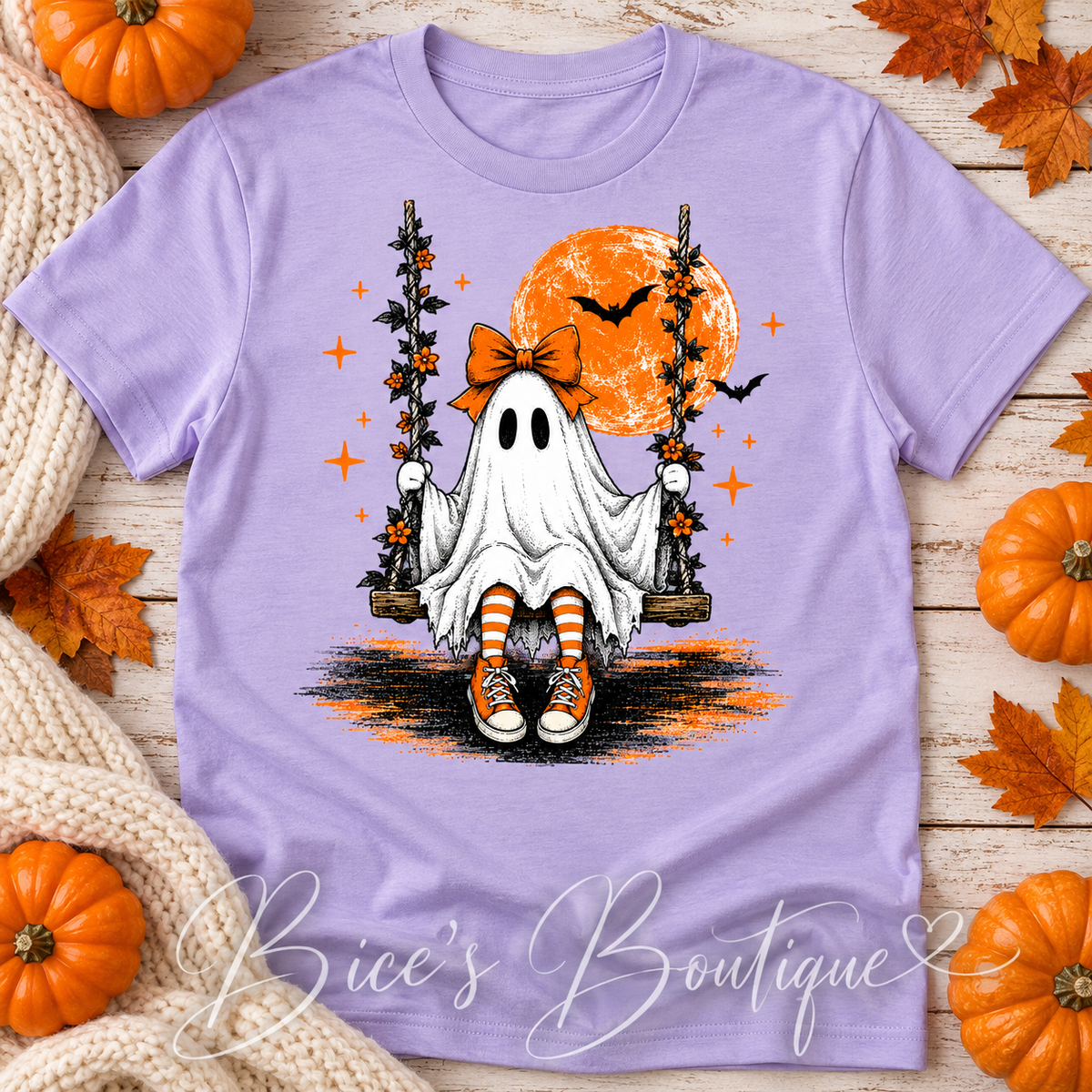 Vintage Swinging Ghost Graphic Tee