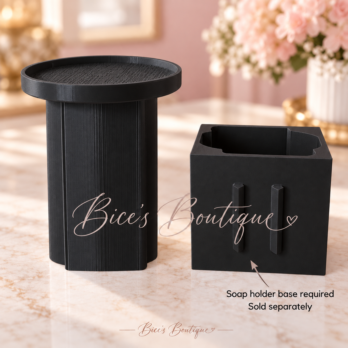 Candle Holder Insert for Interchangeable Soap Holder Base