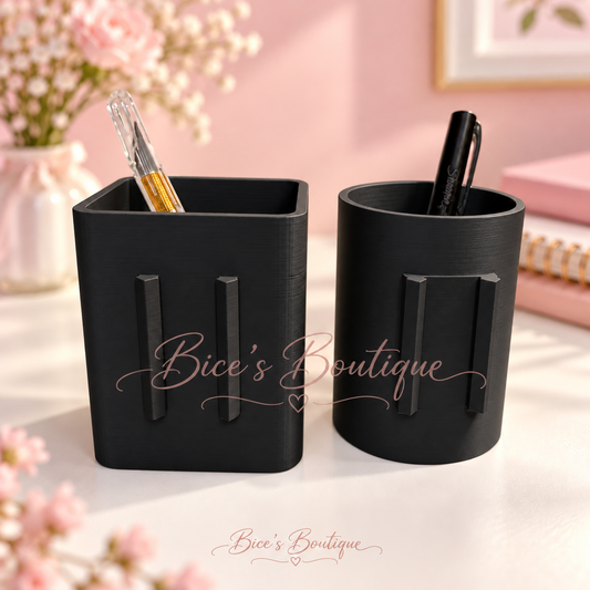 Interchangeable Pen & Pencil Holder Base – Round or Rectangular