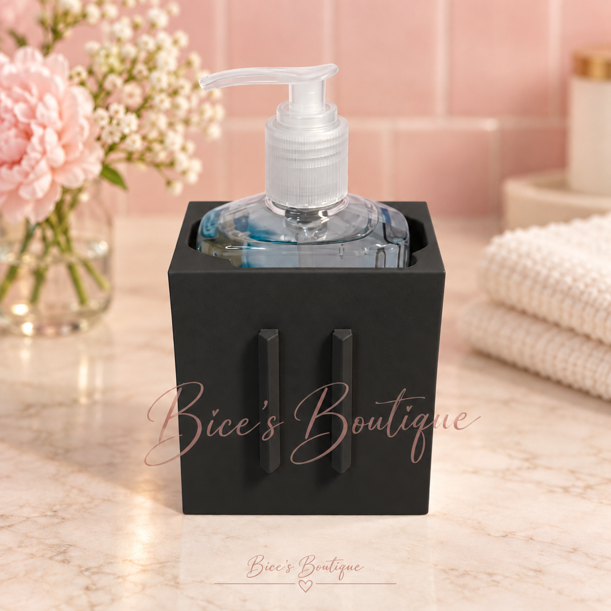 Interchangeable Soap & Sanitizer Holder Base + Optional Toothbrush Insert