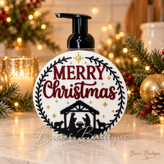 Merry Christmas Nativity Interchangeable Faceplate