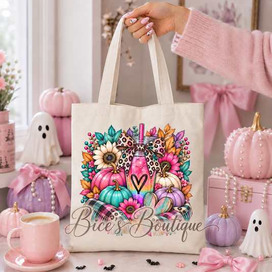 Pretty Fall Loaded Tea Tote