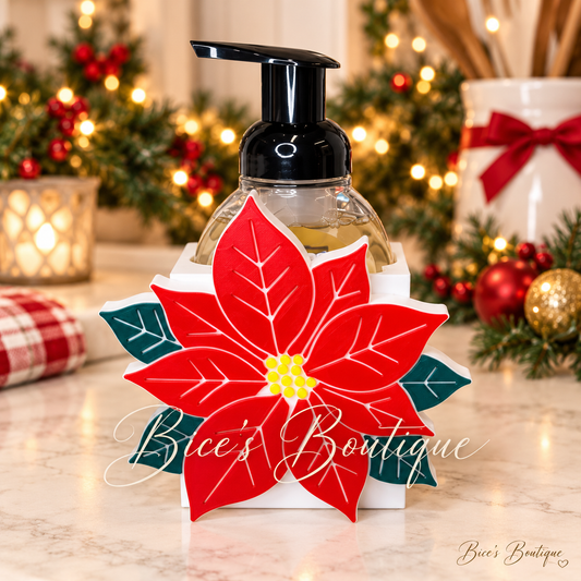 Festive Red Poinsettia Interchangeable Faceplate