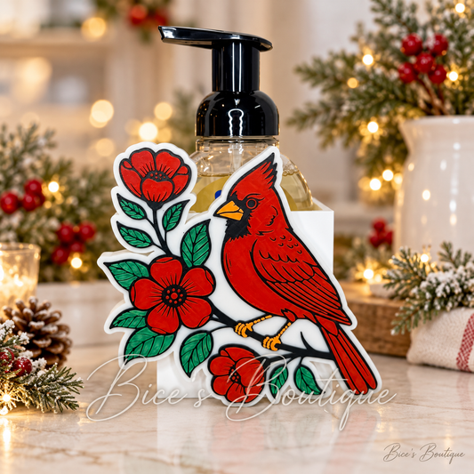 Red Cardinal & Flowers Interchangeable Faceplate
