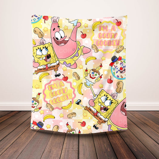 Whimsical Ocean Friends Throw Blanket | Cozy 40" x 50" Blanket