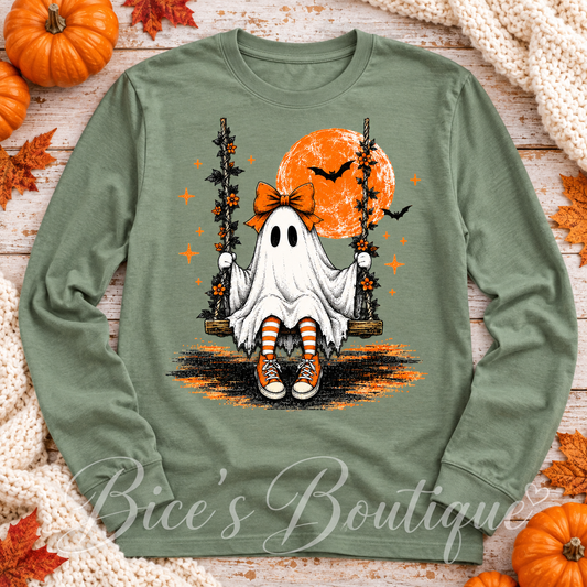 Vintage Swinging Ghost Long Sleeve