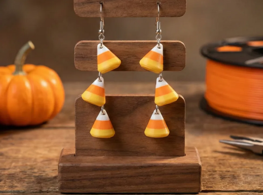 Candy Corn Dangle Earrings