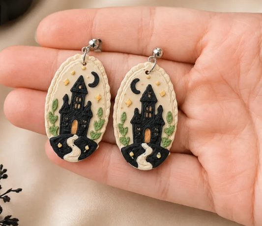 Haunted House Earrings