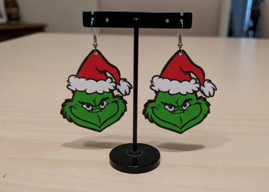 Mean One Christmas Earrings