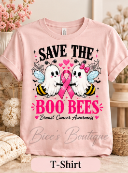 Save the Boo Bees Breast Cancer Awareness T-Shirt