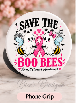 Save the Boo Bees Breast Cancer Awareness Phone Grip
