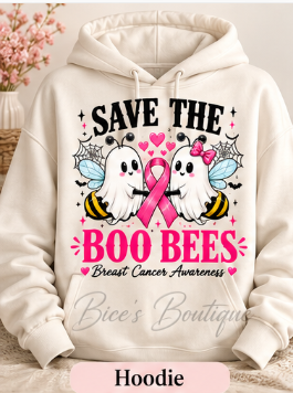Save the Boo Bees Breast Cancer Awareness Hoodie
