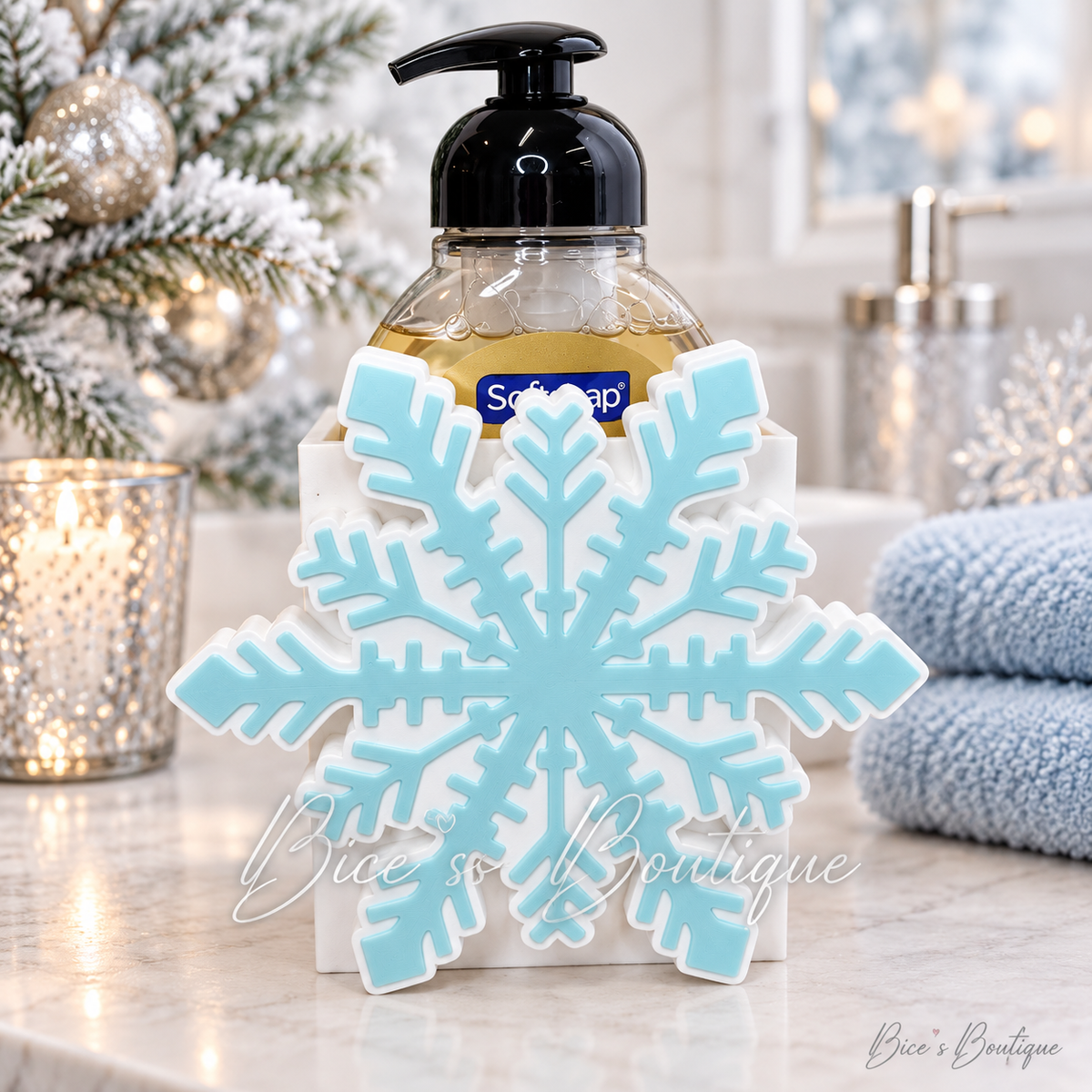 Frosty Blue Snowflake Interchangeable Faceplate