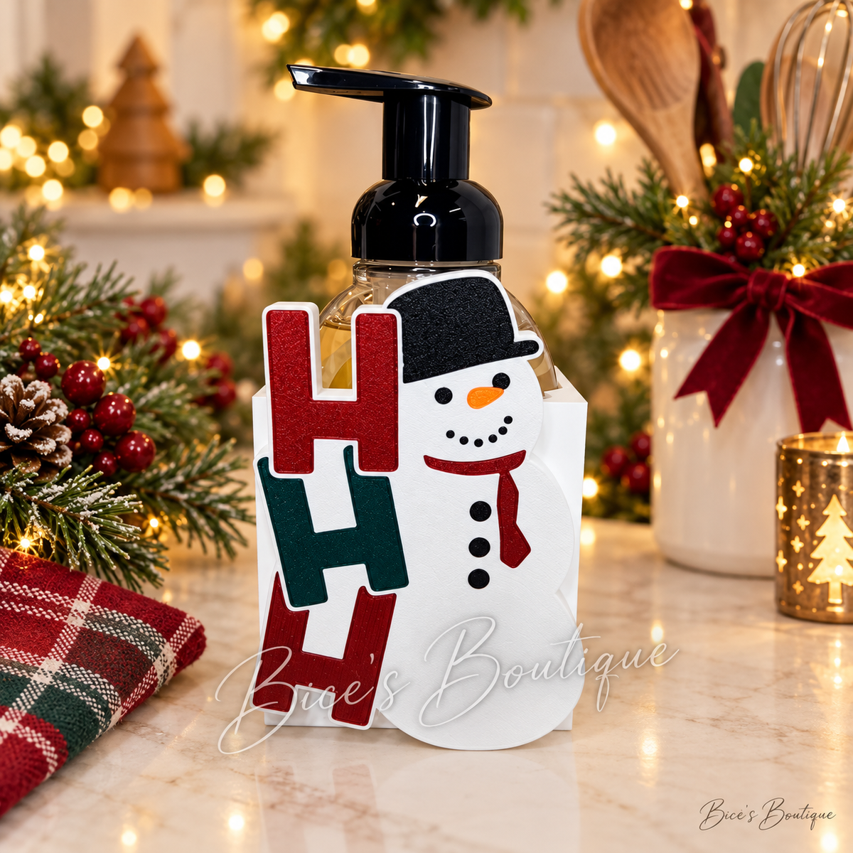 Ho Ho Ho Snowman Interchangeable Faceplate
