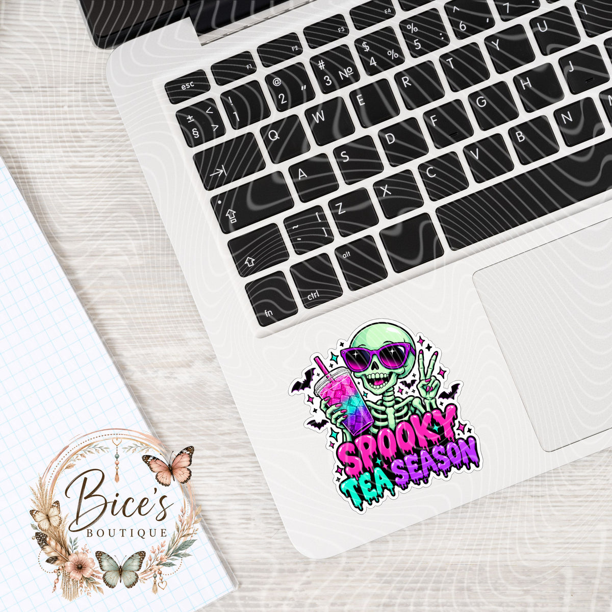 Spooky Tea Season UV DTF Cup Decal