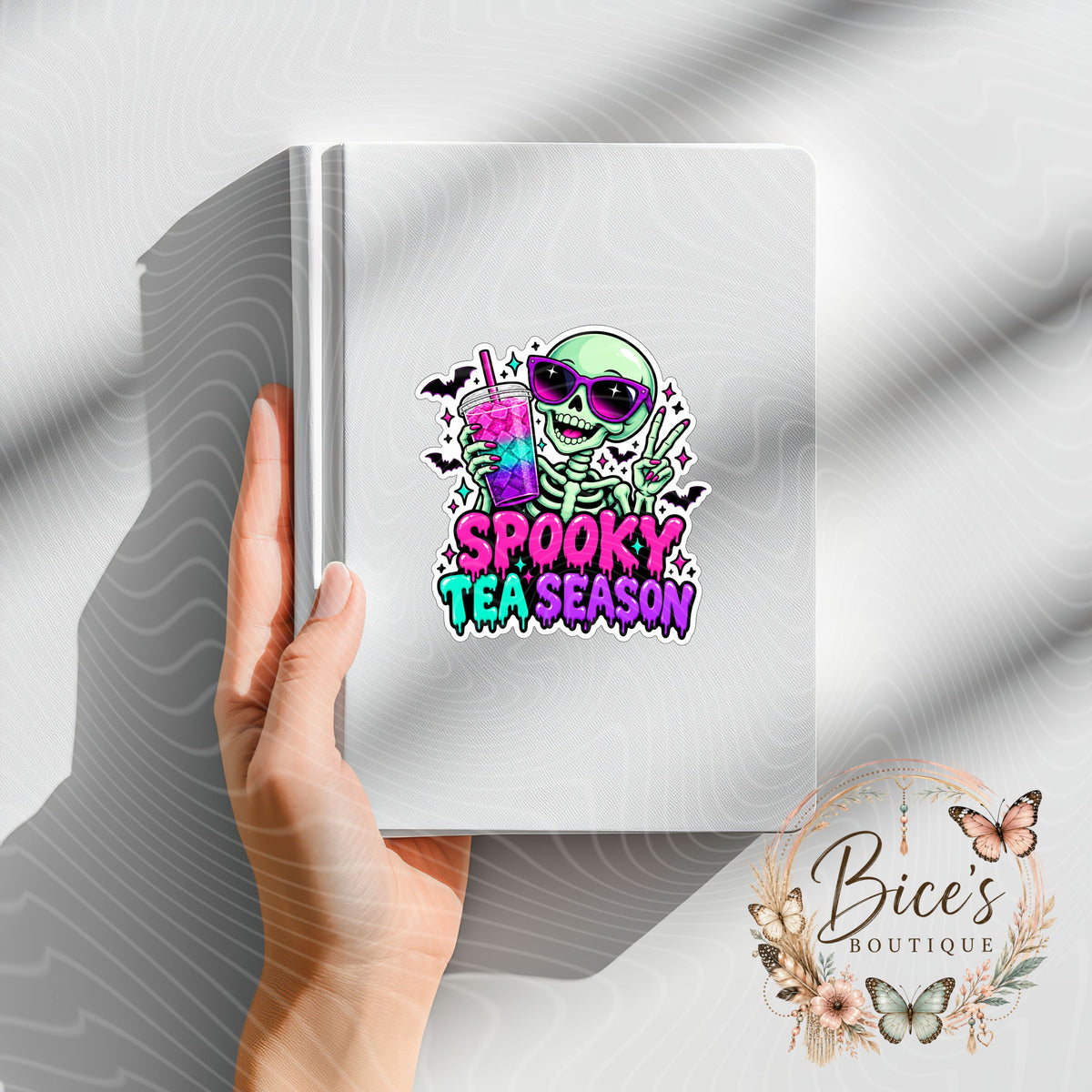 Spooky Tea Season UV DTF Cup Decal