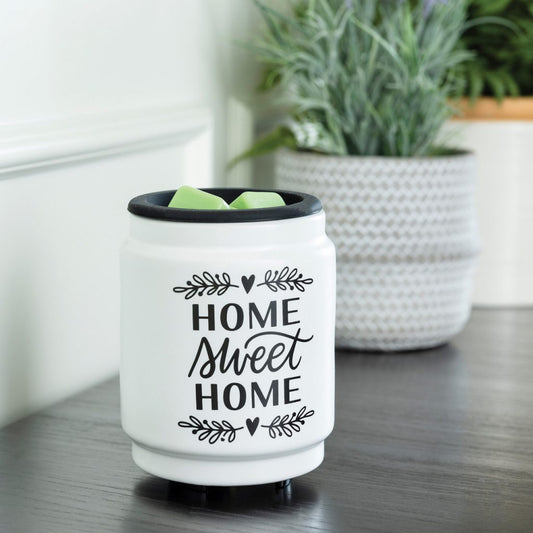 Home Sweet Home Wax Melt Warmer – Ceramic Electric Fragrance Warmer for Home Decor