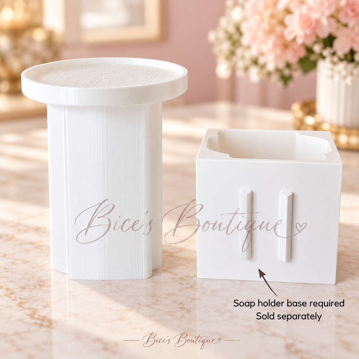 Candle Holder Insert for Interchangeable Soap Holder Base