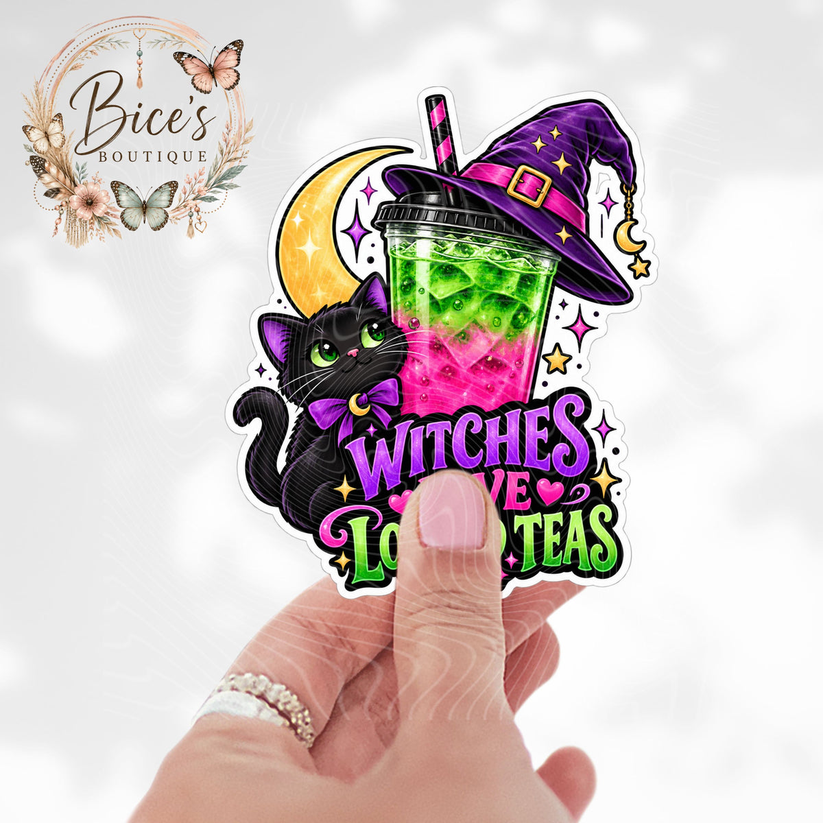 Witches Love Loaded Teas UV DTF Decal