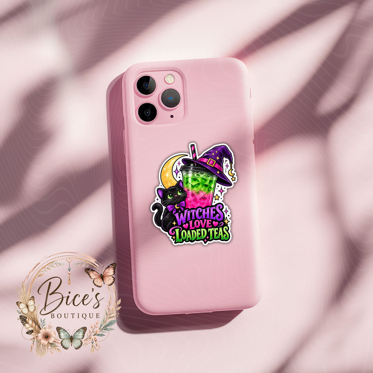 Witches Love Loaded Teas UV DTF Decal