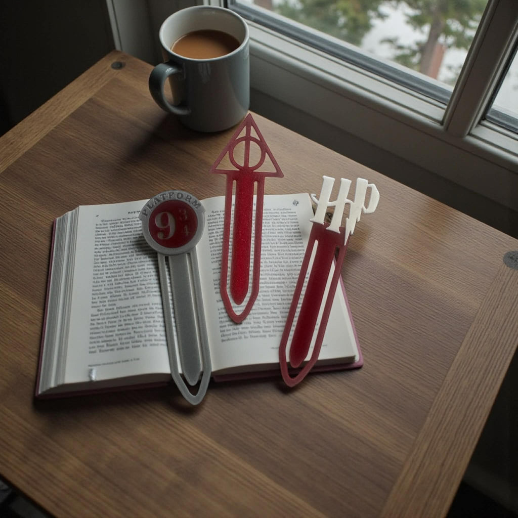 3D Printed Wizard-Inspired Bookmark Set