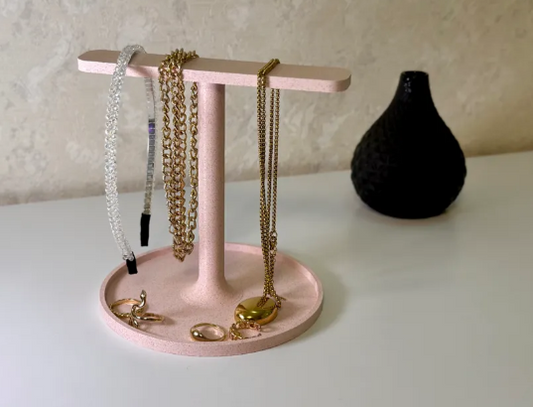 Minimalist T-Bar Jewelry Stand | 3D Printed Necklace & Bracelet Organizer