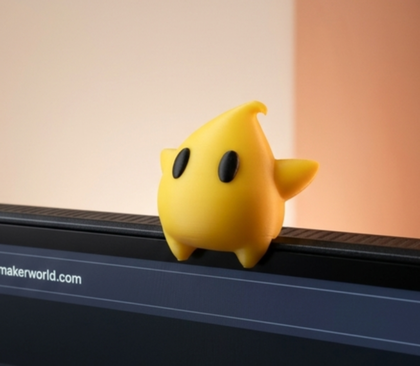 Cute Star Buddy Monitor Clip – Kawaii Desk Companion Decoration