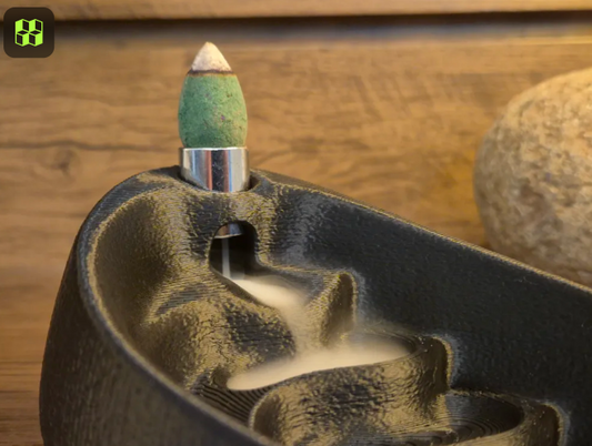 Zen Flow Backflow Incense Burner | Modern Waterfall Smoke Holder