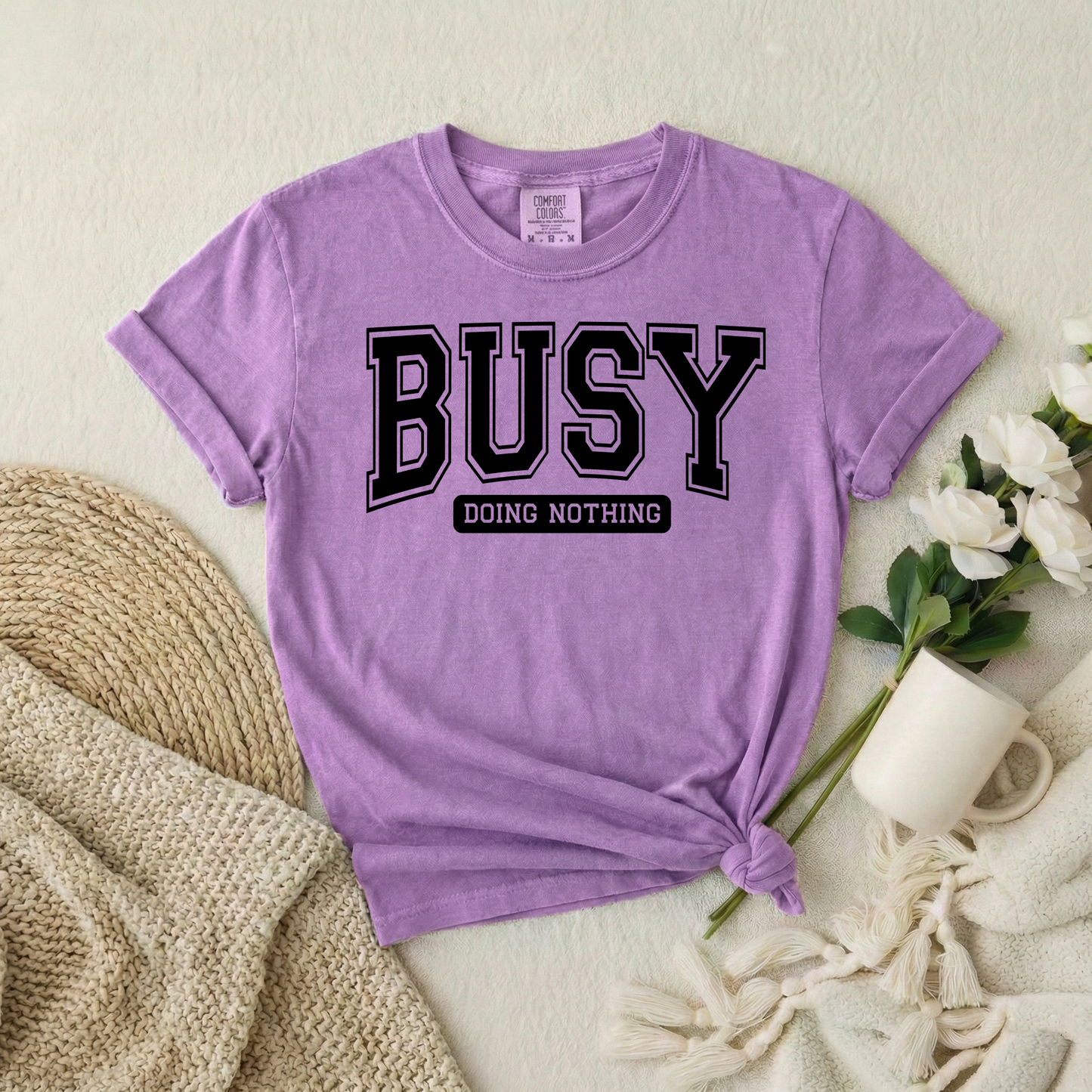 Busy Doing Nothing Graphic Tee