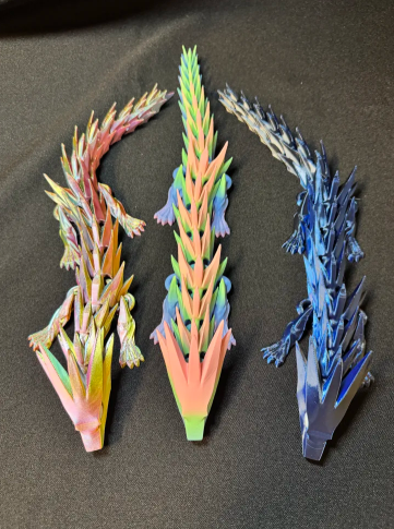 Articulated Fantasy Dragon | 3D Printed Flexi Dragon | Small & Large