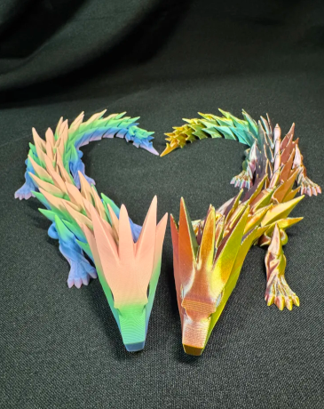 Articulated Fantasy Dragon | 3D Printed Flexi Dragon | Small & Large