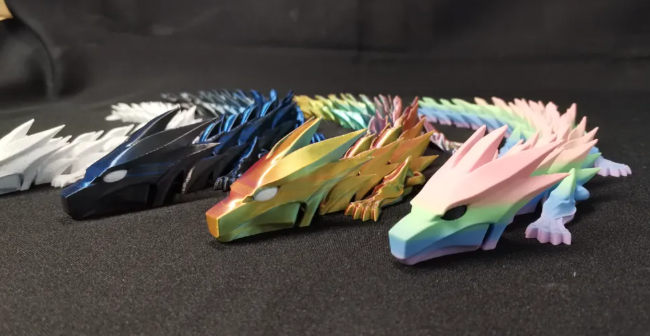 Articulated Fantasy Dragon | 3D Printed Flexi Dragon | Small & Large