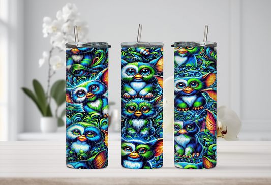 Magical Fuzzy Creature Tumbler – Fantasy Art 20oz Skinny Tumbler