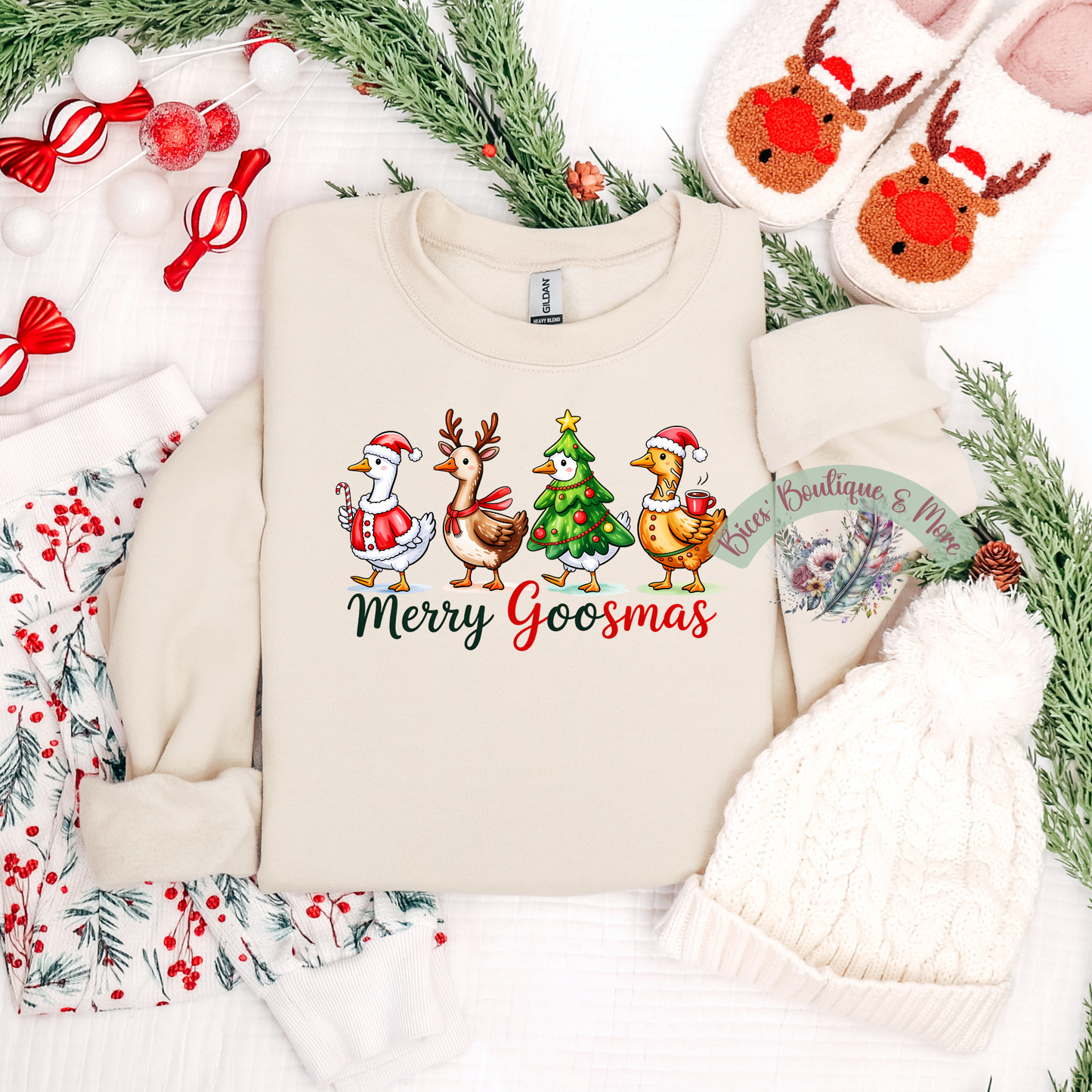 🪿 Merry Goosmas Christmas Crewneck 🎄✨