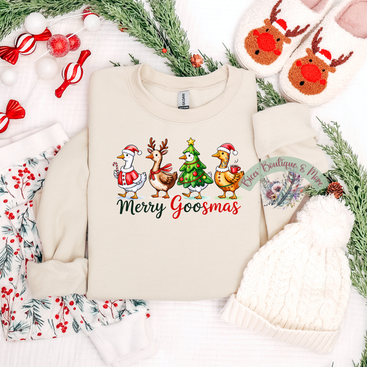 🪿 Merry Goosmas Christmas Crewneck 🎄✨