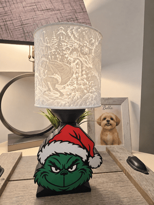 Mischievous Green Christmas Character LED Accent Lamp