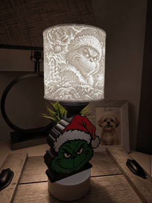 Mischievous Green Christmas Character LED Accent Lamp