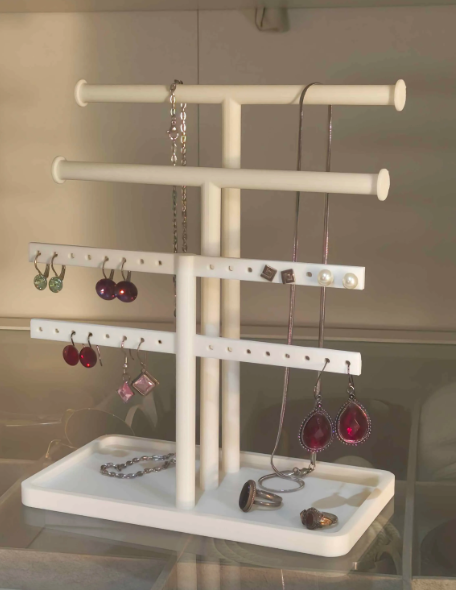 3D Printed Jewelry Organizer Stand | Necklace, Earring & Ring Display