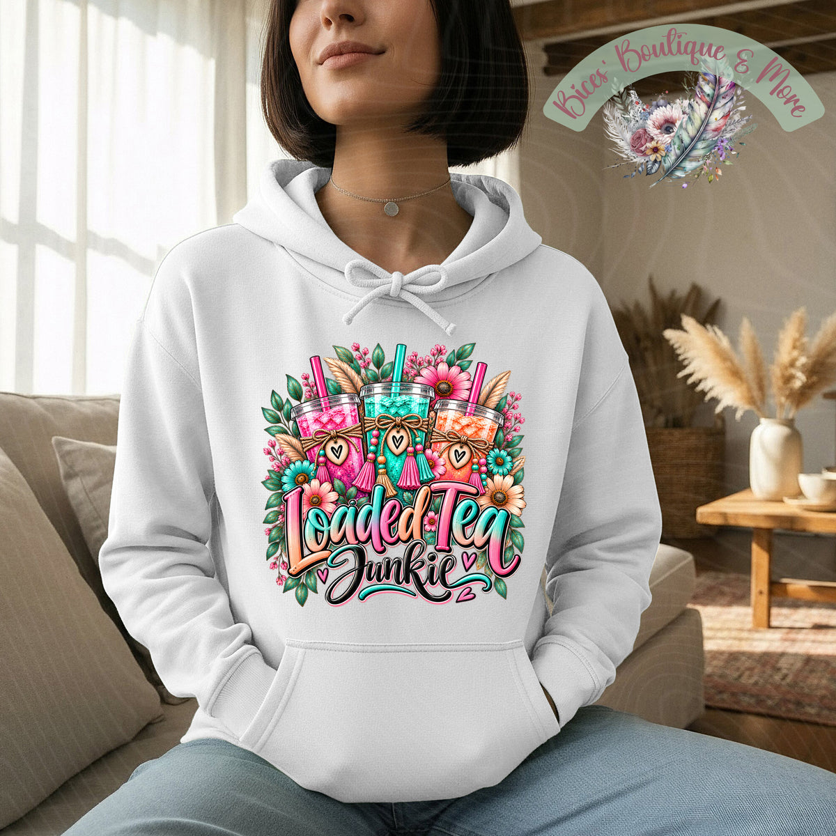 Loaded Tea Floral Junkie Hoodie
