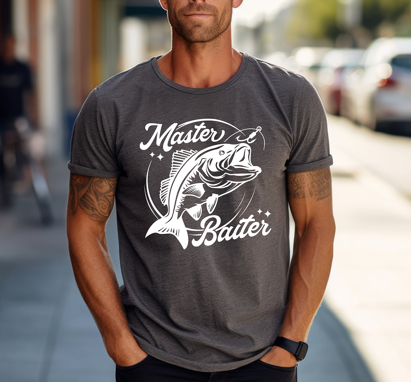 Master Baiter Fishing Graphic Tee