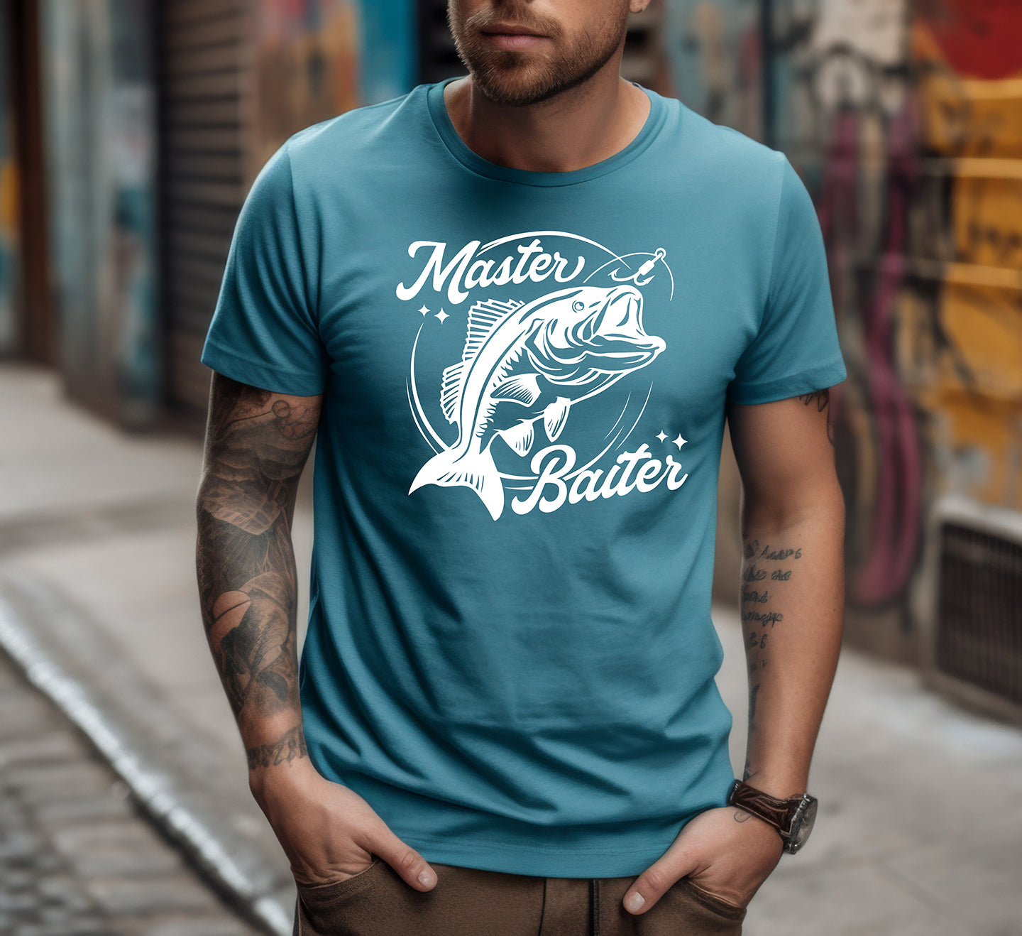 Master Baiter Fishing Graphic Tee