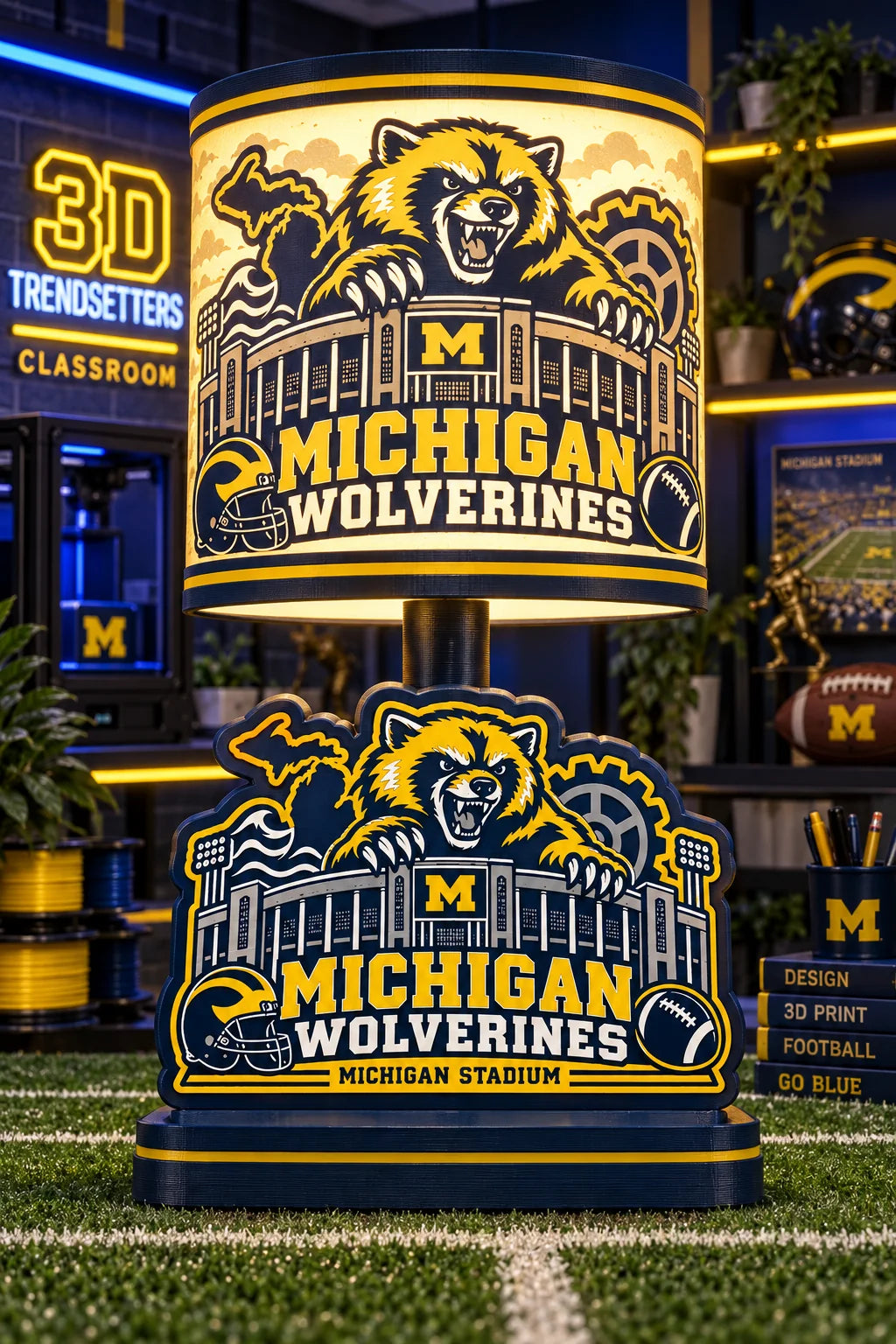 Sports Fan LED Accent Lamp – Multiple Designs Available