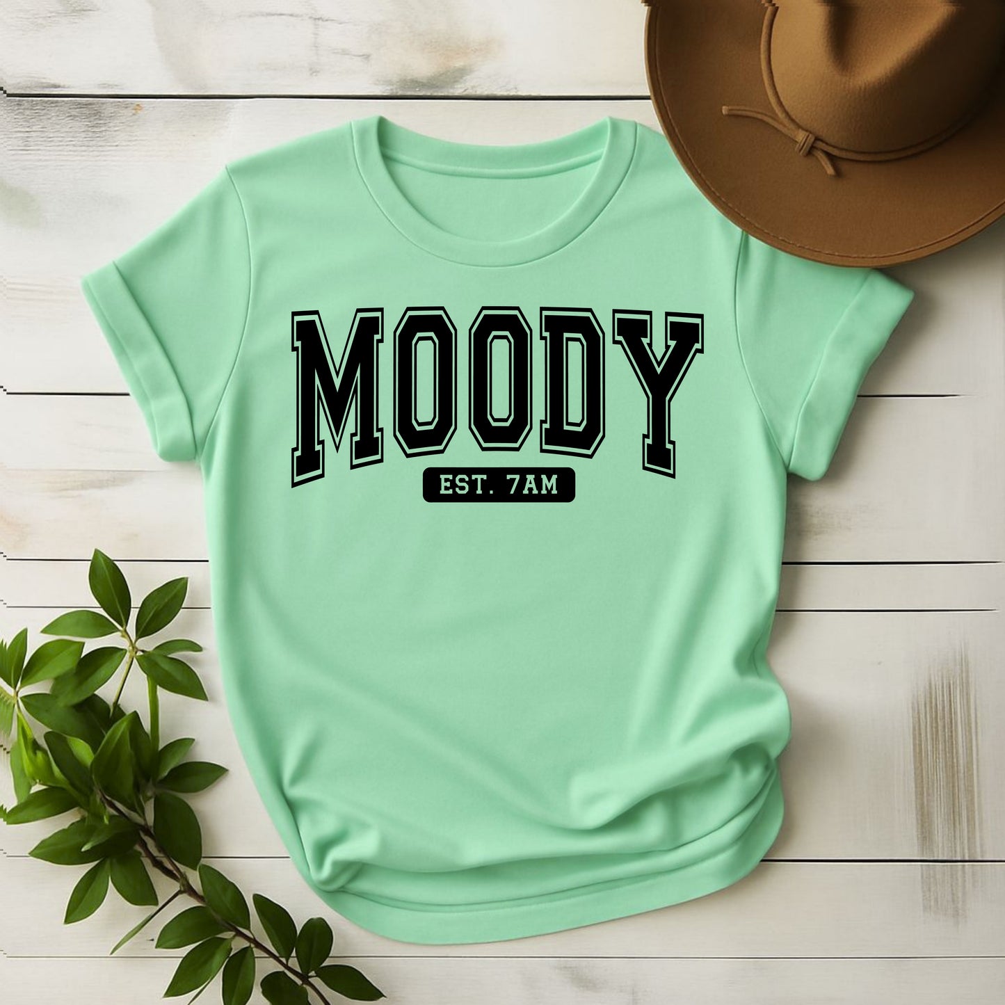 Moody EST. 7AM Graphic Tee