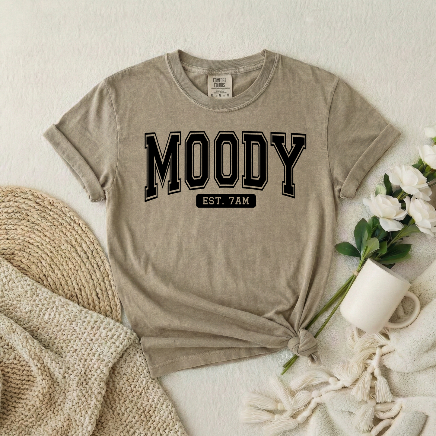 Moody EST. 7AM Graphic Tee