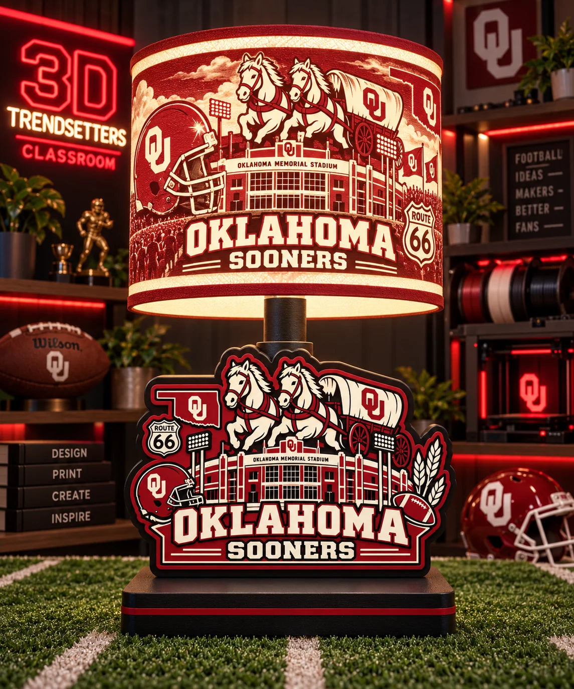 Sports Fan LED Accent Lamp – Multiple Designs Available