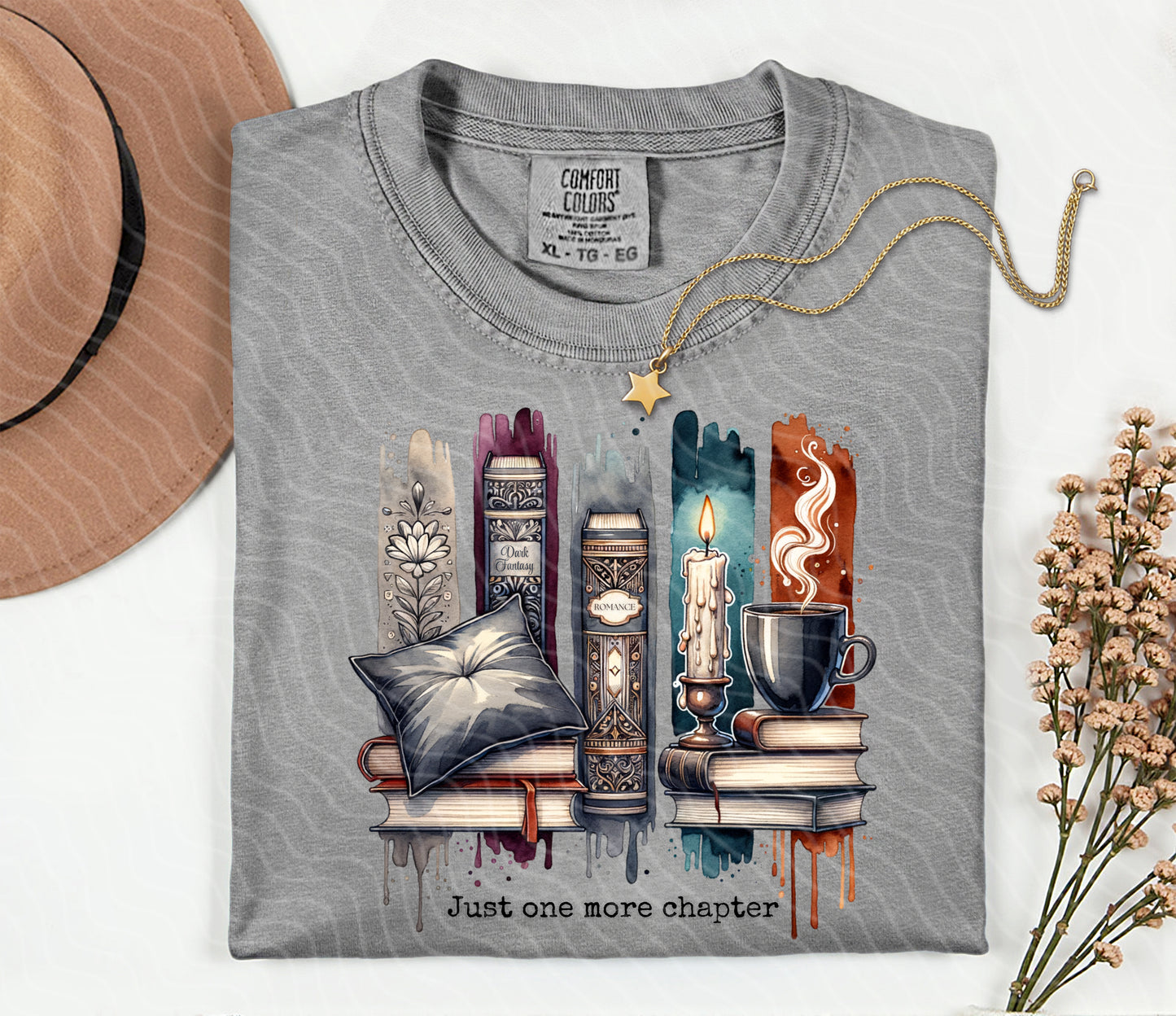 Just One More Chapter Book Lover Graphic Tee