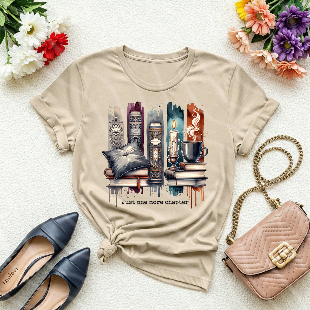 Just One More Chapter Book Lover Graphic Tee